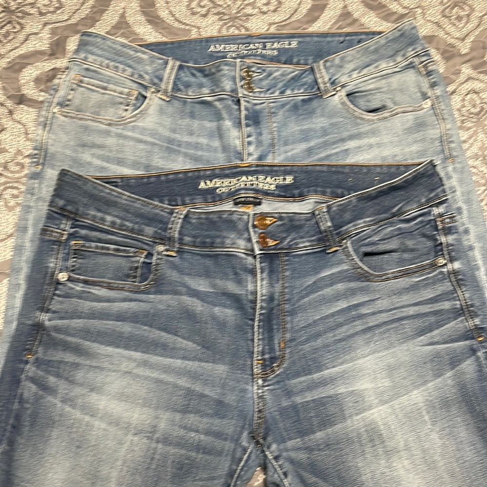 American Eagle Artist crop jeans